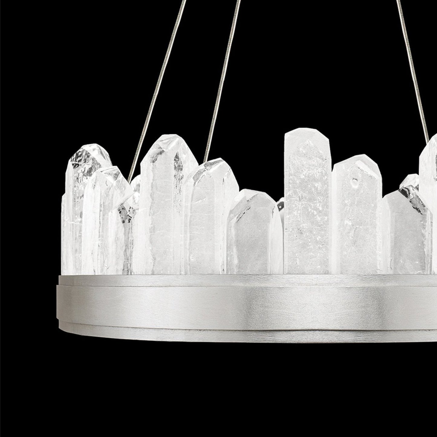 21-Inch Crystal Spire LED Pendant Light