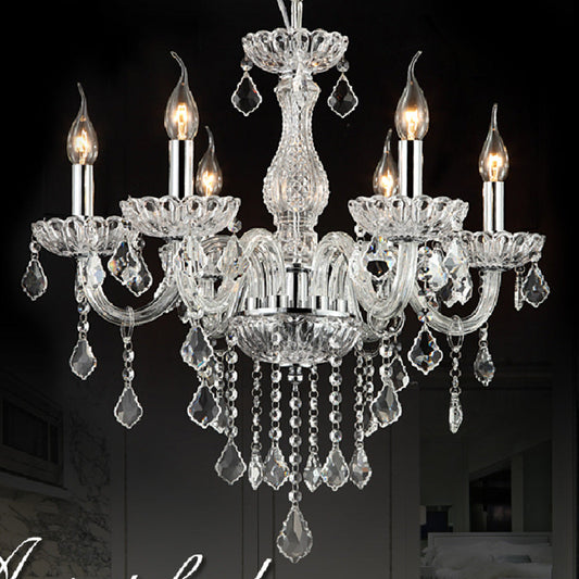 Five-Light European Crystal Chandelier / Crystal Chandelier 5 Heads / EU
