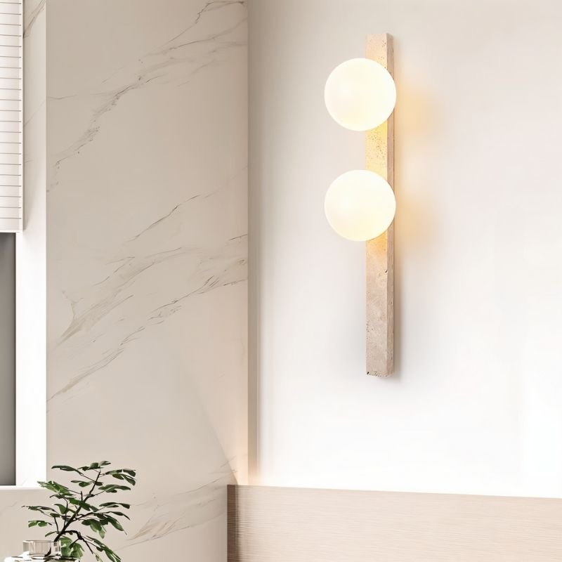 Fyris Travertine Wall Lamp