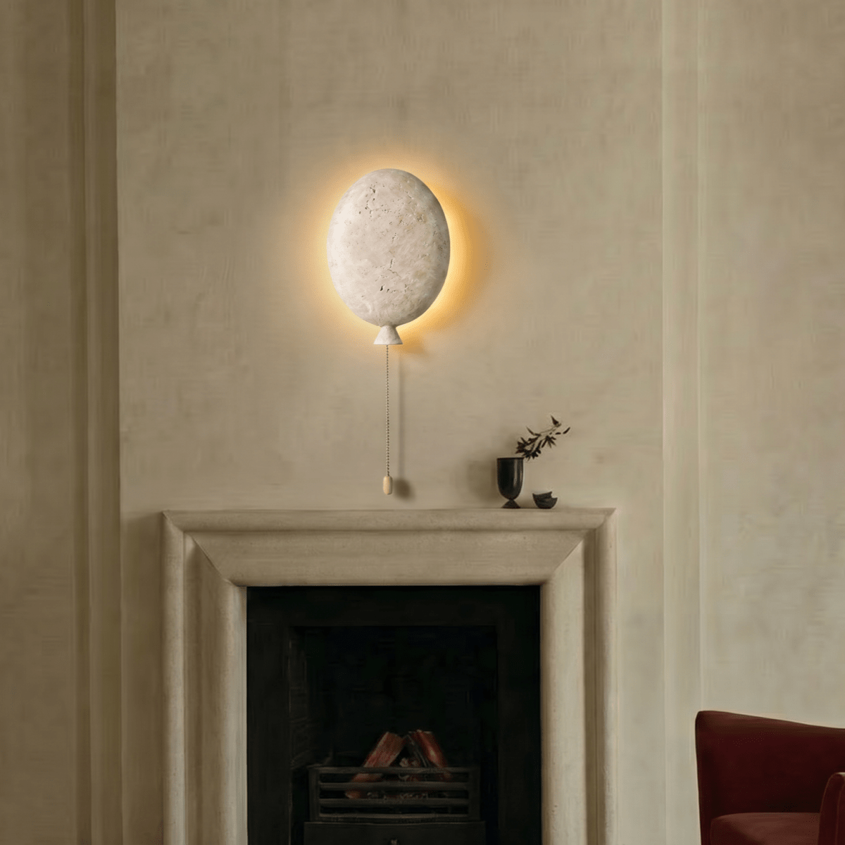 Krone Travertine Wall Lamp