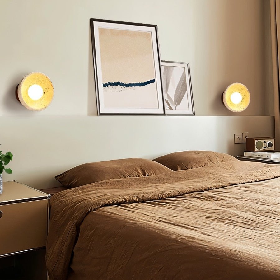Pulkit Travertine Wall Lamp