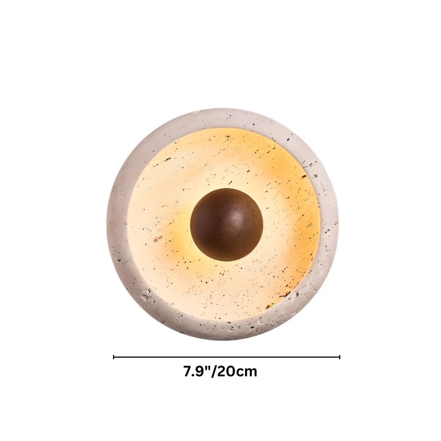 Yalka Travertine wall lamp