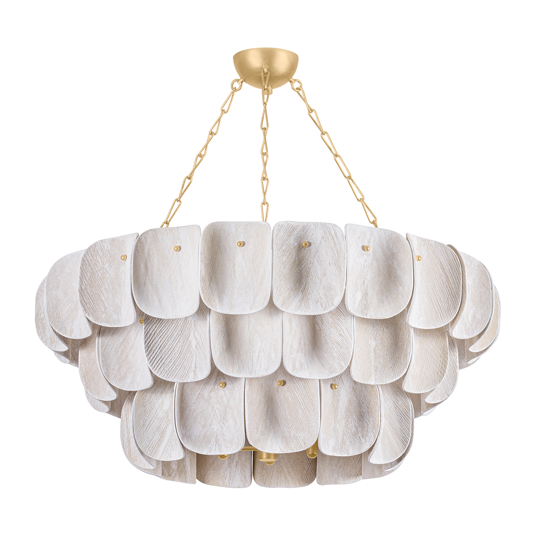 16-Light Vintage Gold Leaf Chandelier / Default Title