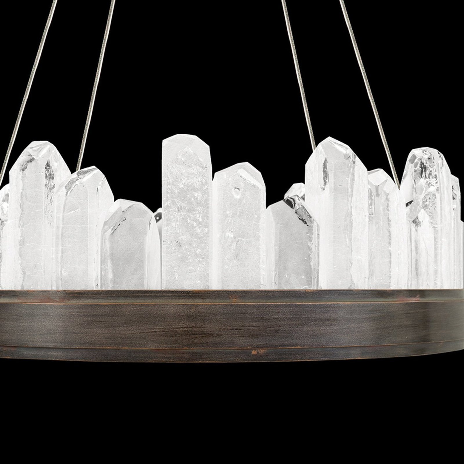 21-Inch Crystal Spire LED Pendant Light