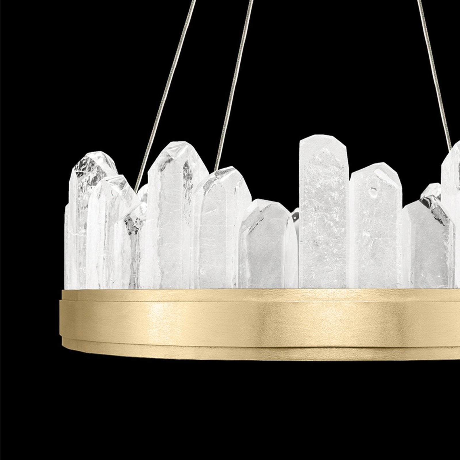 21-Inch Crystal Spire LED Pendant Light
