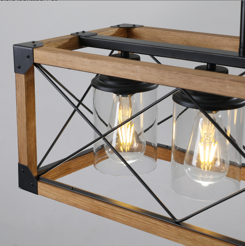 32-Inch Five-Light Farmhouse Pendant Chandelier