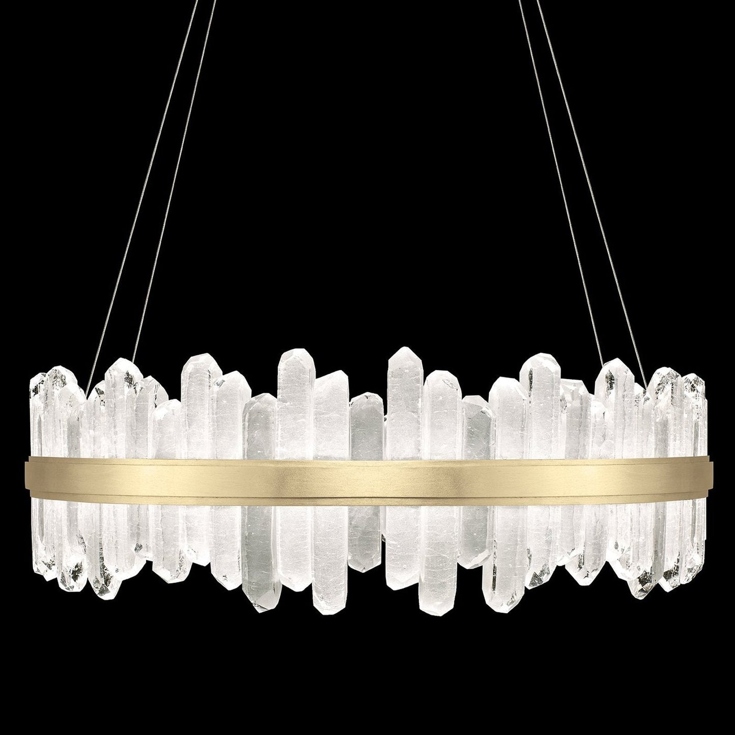 41-Inch Crystal Spire LED Pendant Light