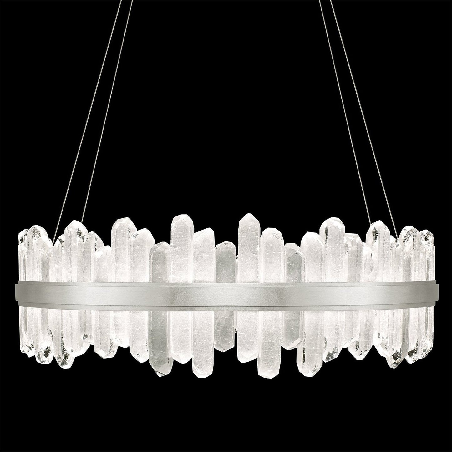 41-Inch Crystal Spire LED Pendant Light