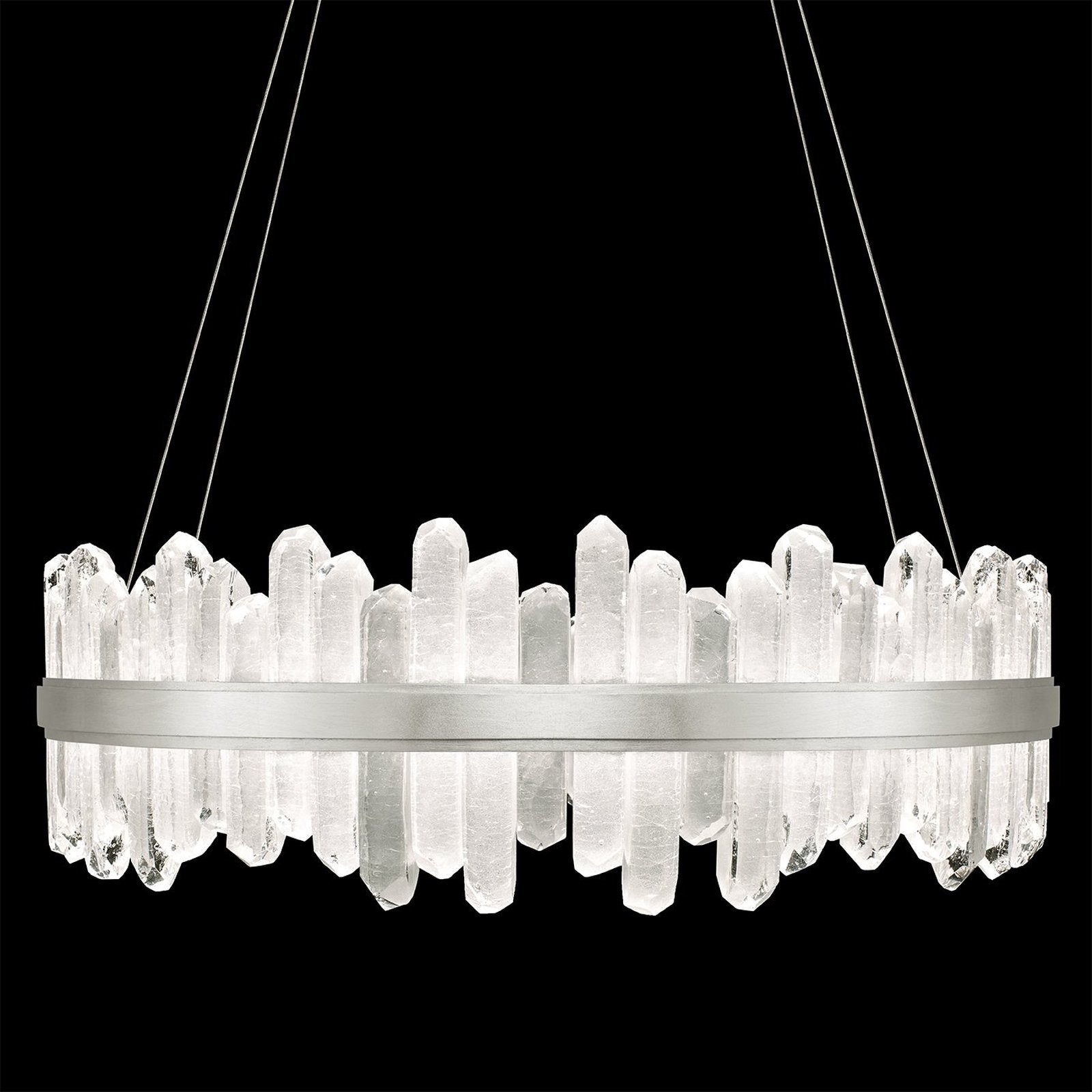 41-Inch Crystal Spire LED Pendant Light