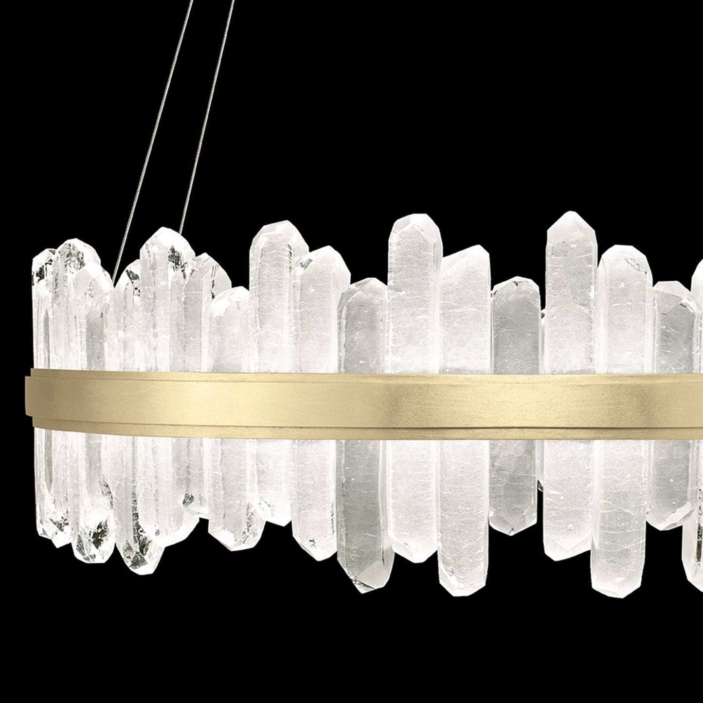 41-Inch Crystal Spire LED Pendant Light