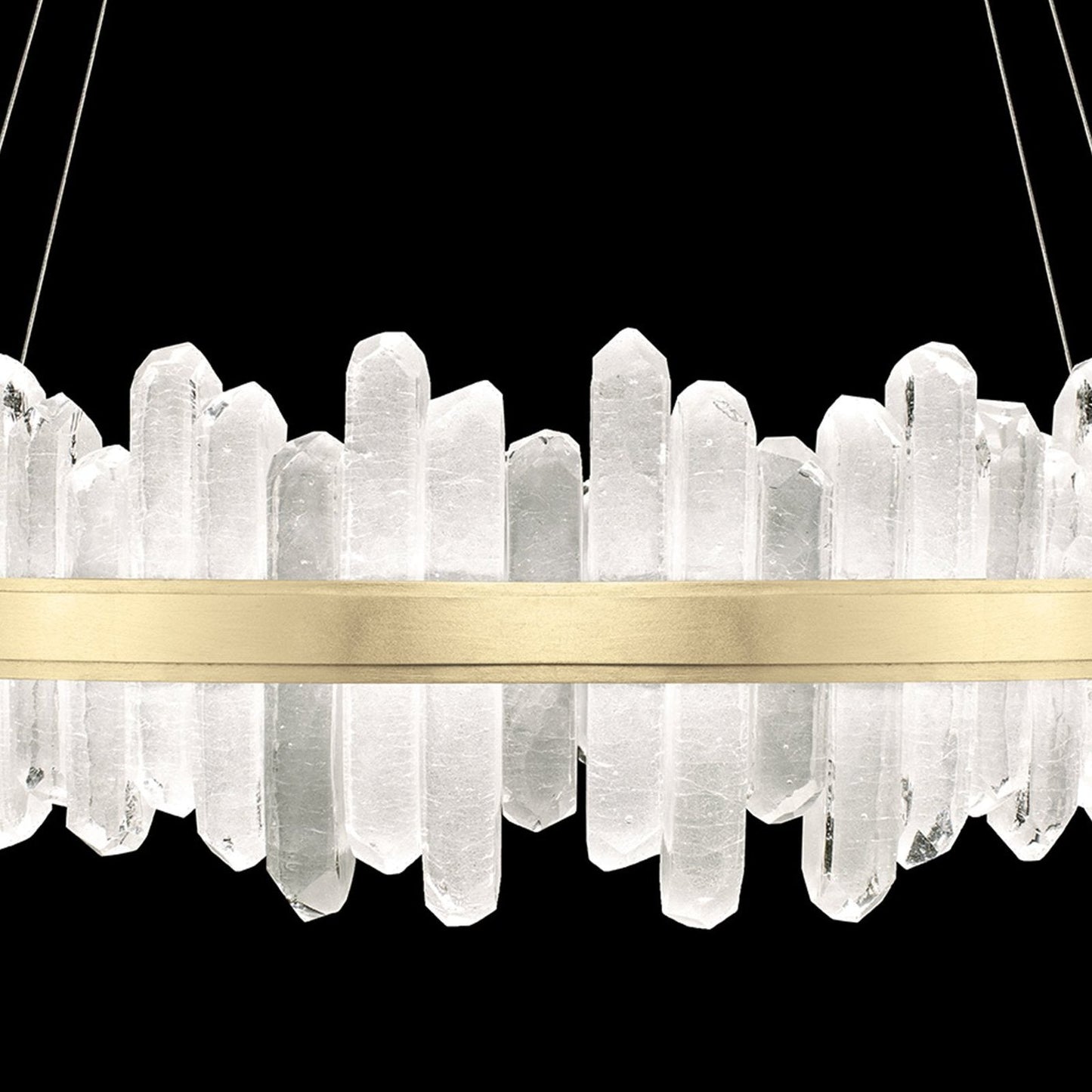 41-Inch Crystal Spire LED Pendant Light