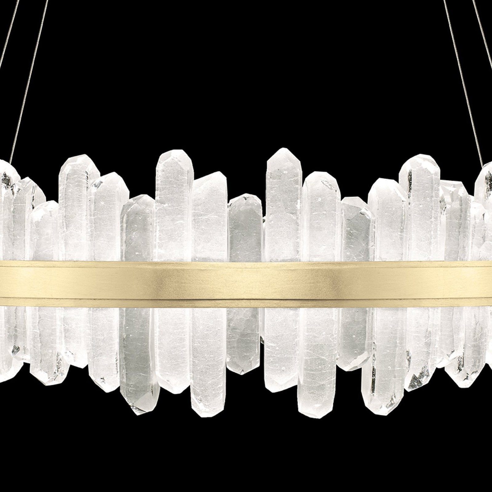 41-Inch Crystal Spire LED Pendant Light