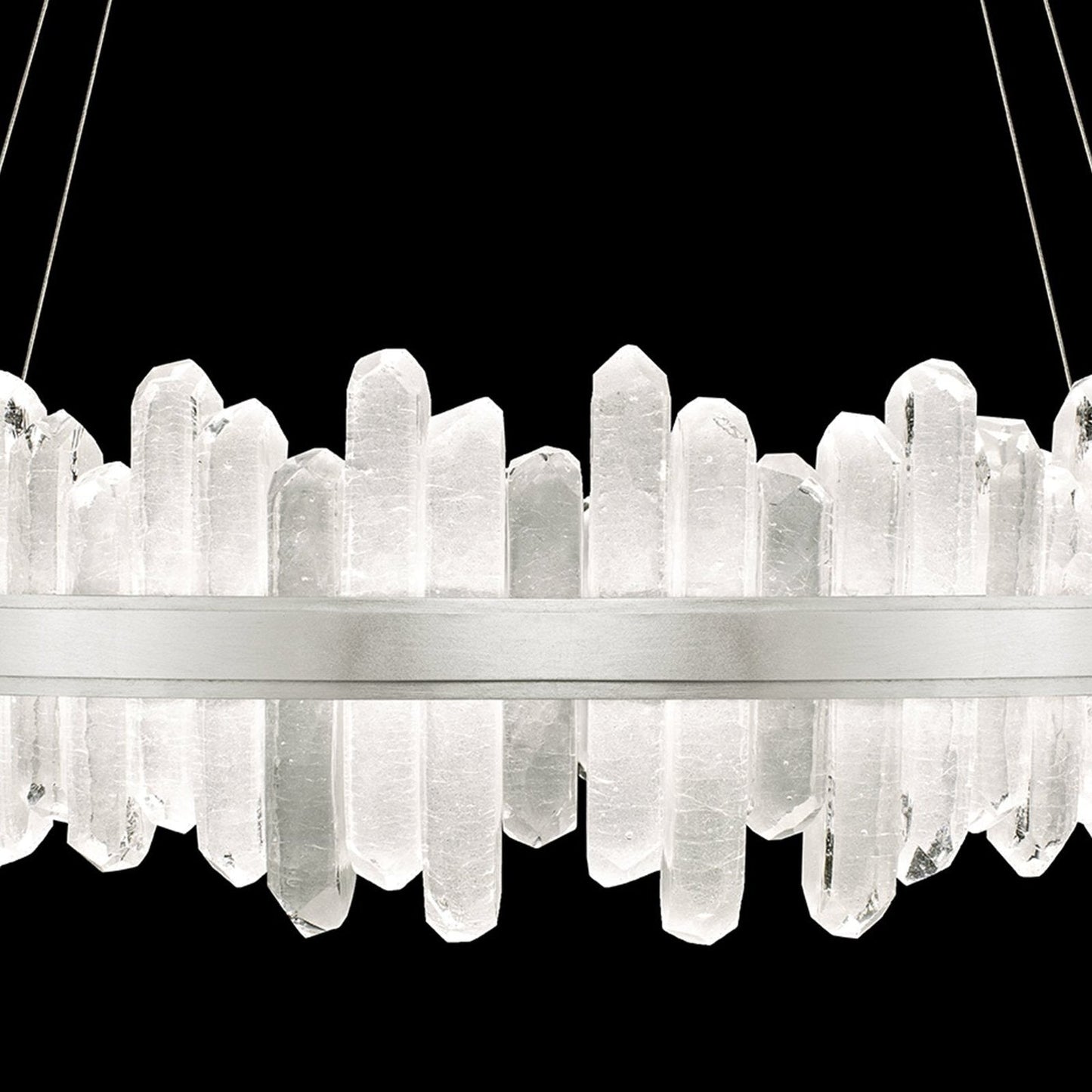41-Inch Crystal Spire LED Pendant Light