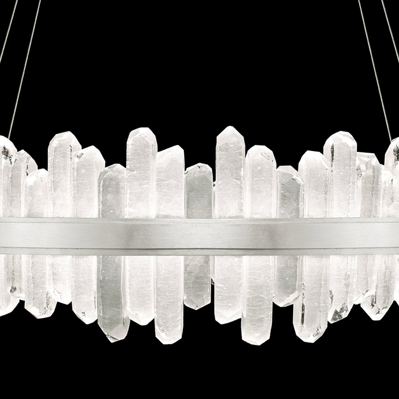 41-Inch Crystal Spire LED Pendant Light