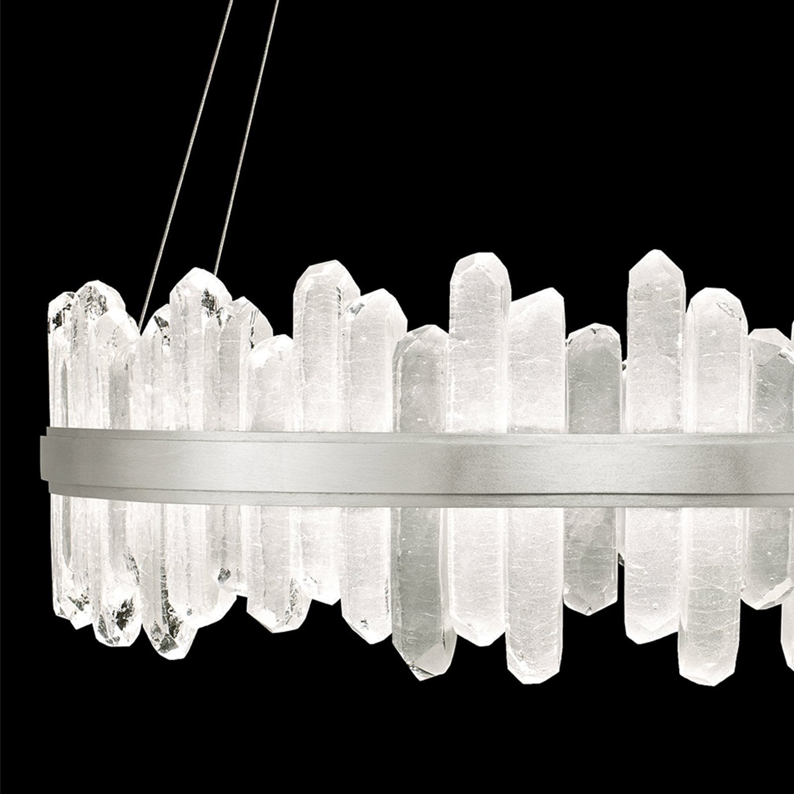 41-Inch Crystal Spire LED Pendant Light