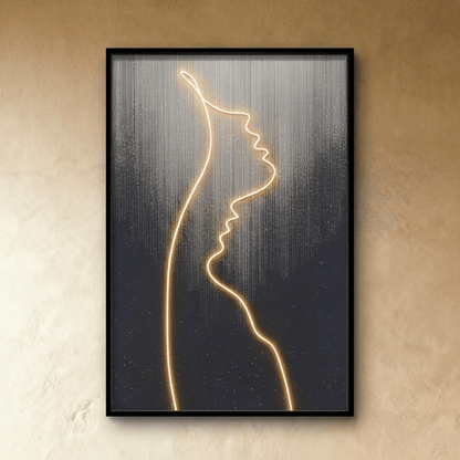 Abstract Love Illuminated Art