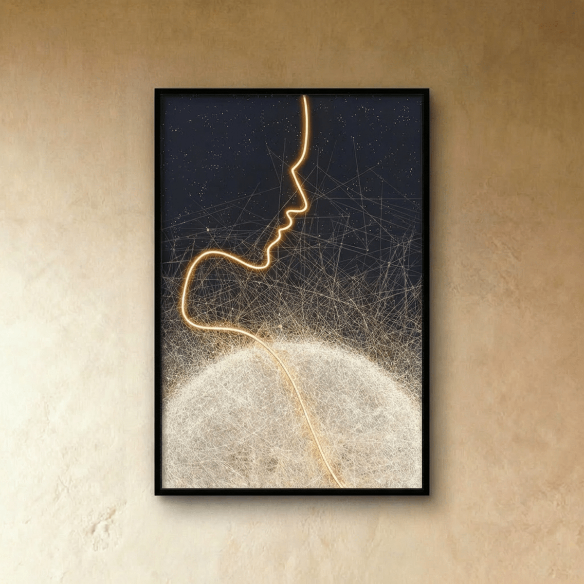 Abstract Love Illuminated Art