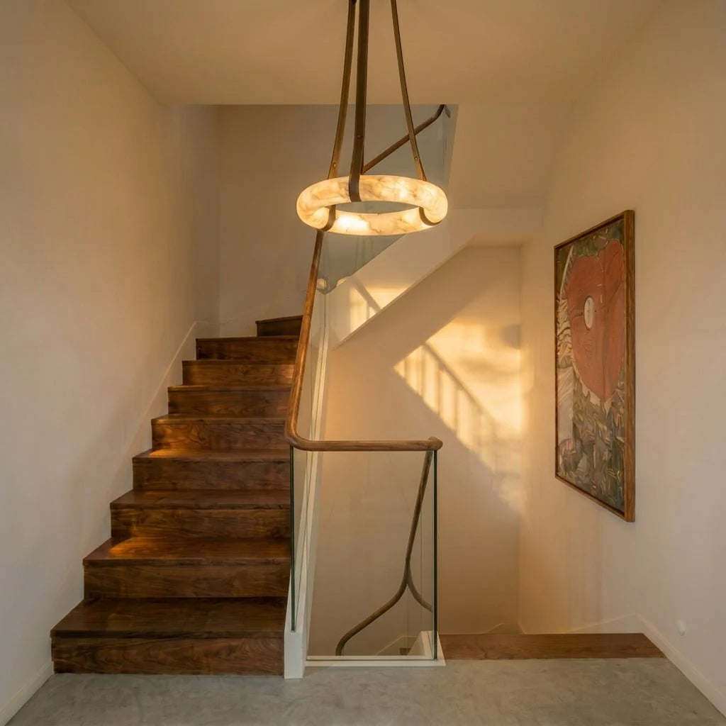 Aktis Alabaster Pendant Light