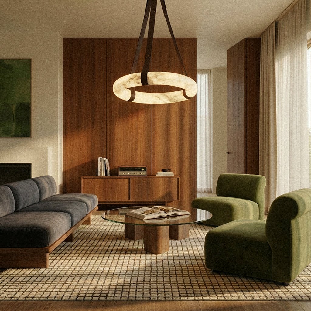 Aktis Alabaster Pendant Light