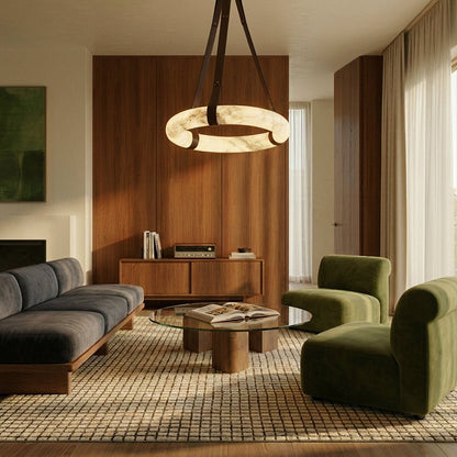 Aktis Alabaster Pendant Light