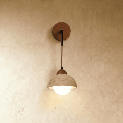 Aluria Travertine Wall Lamp