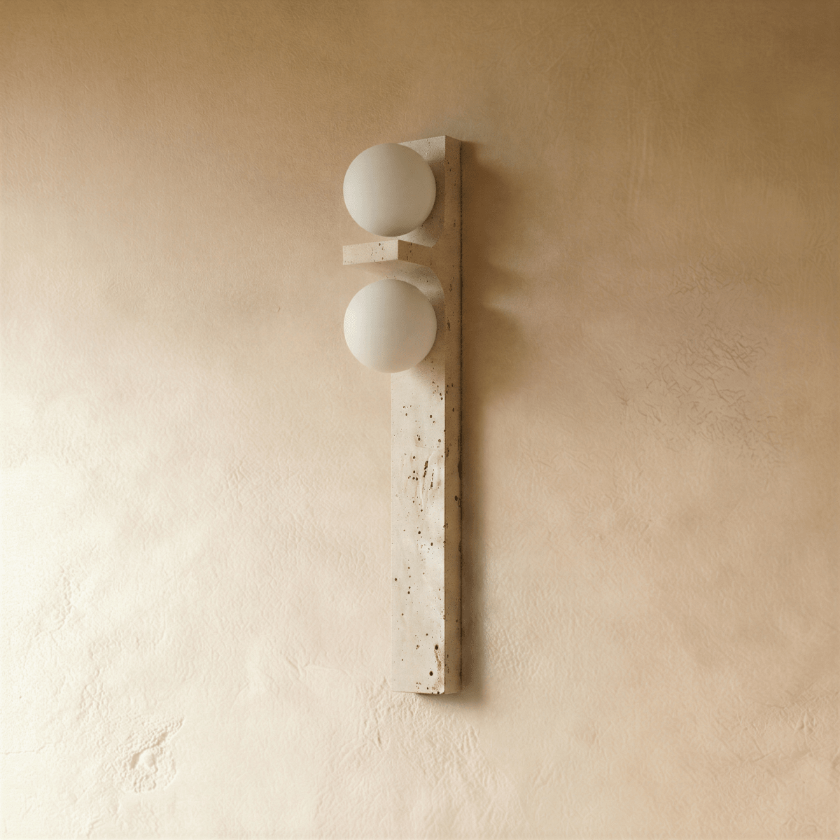 Aryil Travertine Wall Lamp