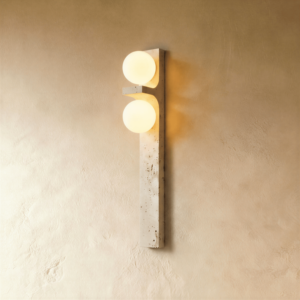 Aryil Travertine Wall Lamp