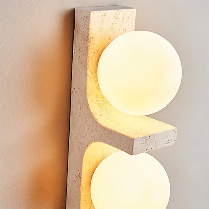 Aryil Travertine Wall Lamp