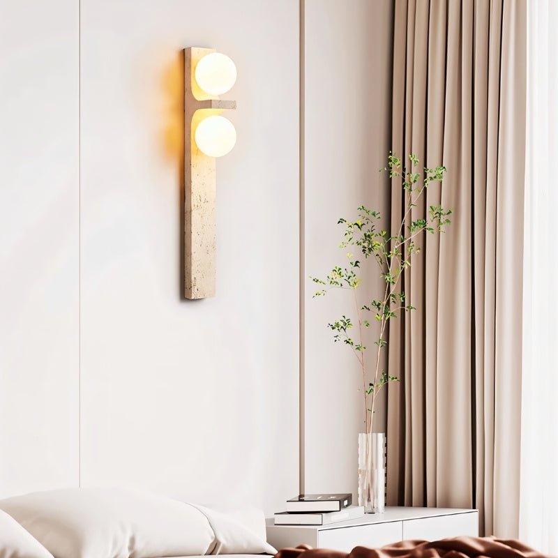 Aryil Travertine Wall Lamp
