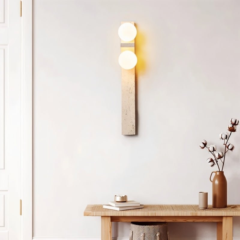 Aryil Travertine Wall Lamp