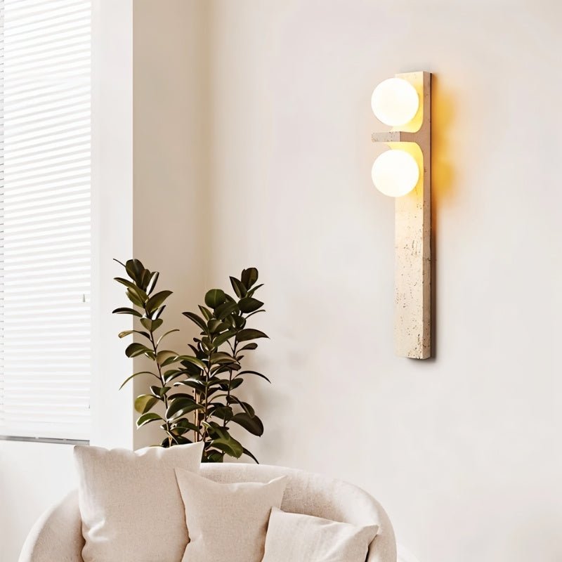 Aryil Travertine Wall Lamp