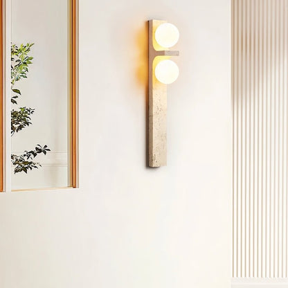 Aryil Travertine Wall Lamp