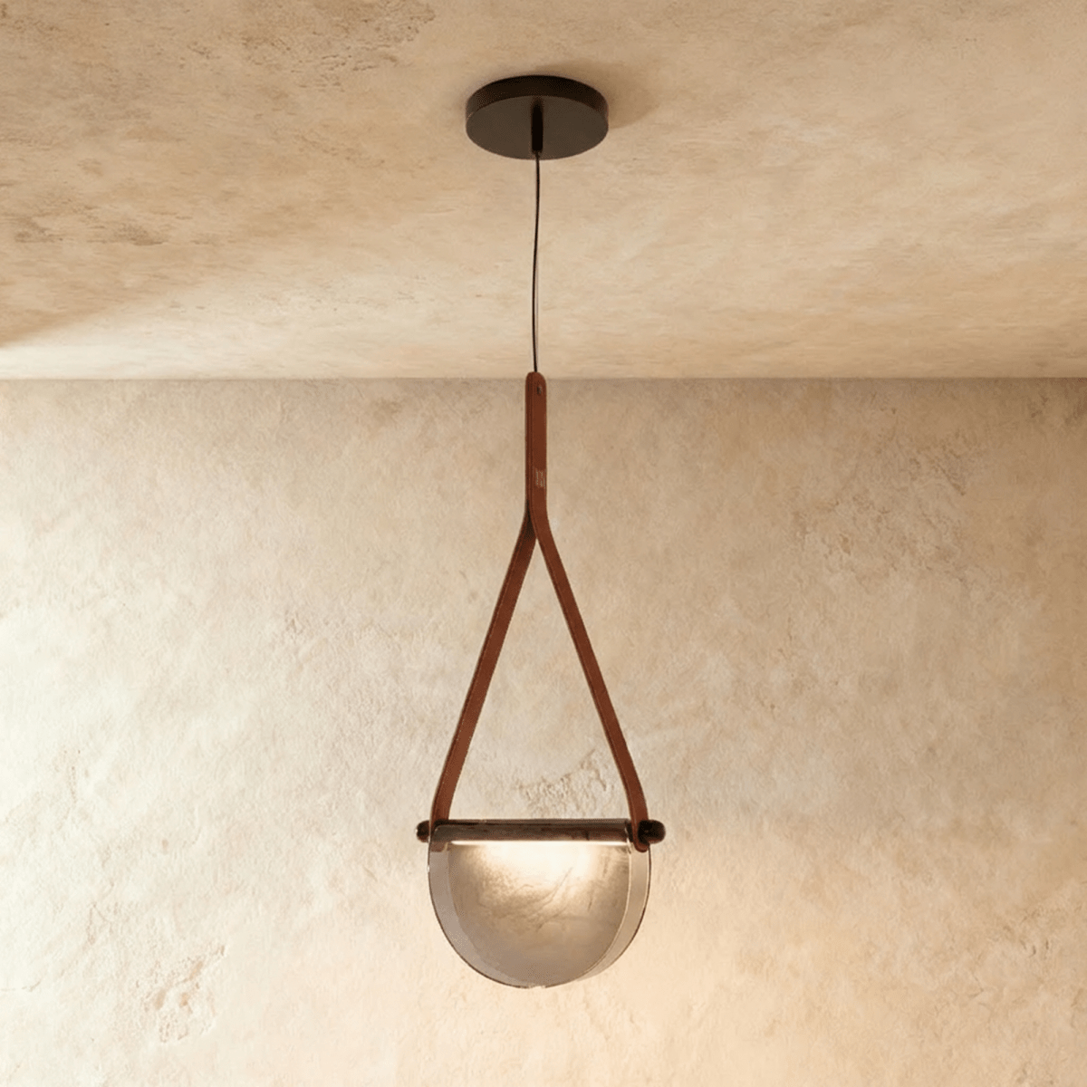 Avgi Leather Pendant Light