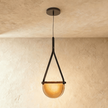Avgi Leather Pendant Light
