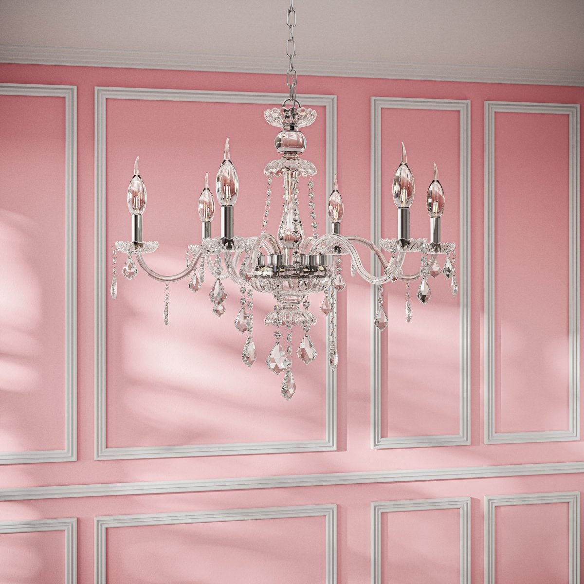 Brigitte Chandelier - Champagne Silver