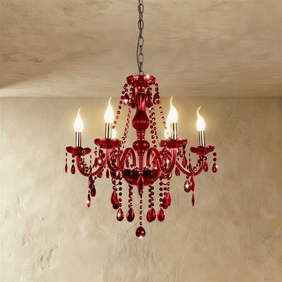 Brigitte Chandelier - Red