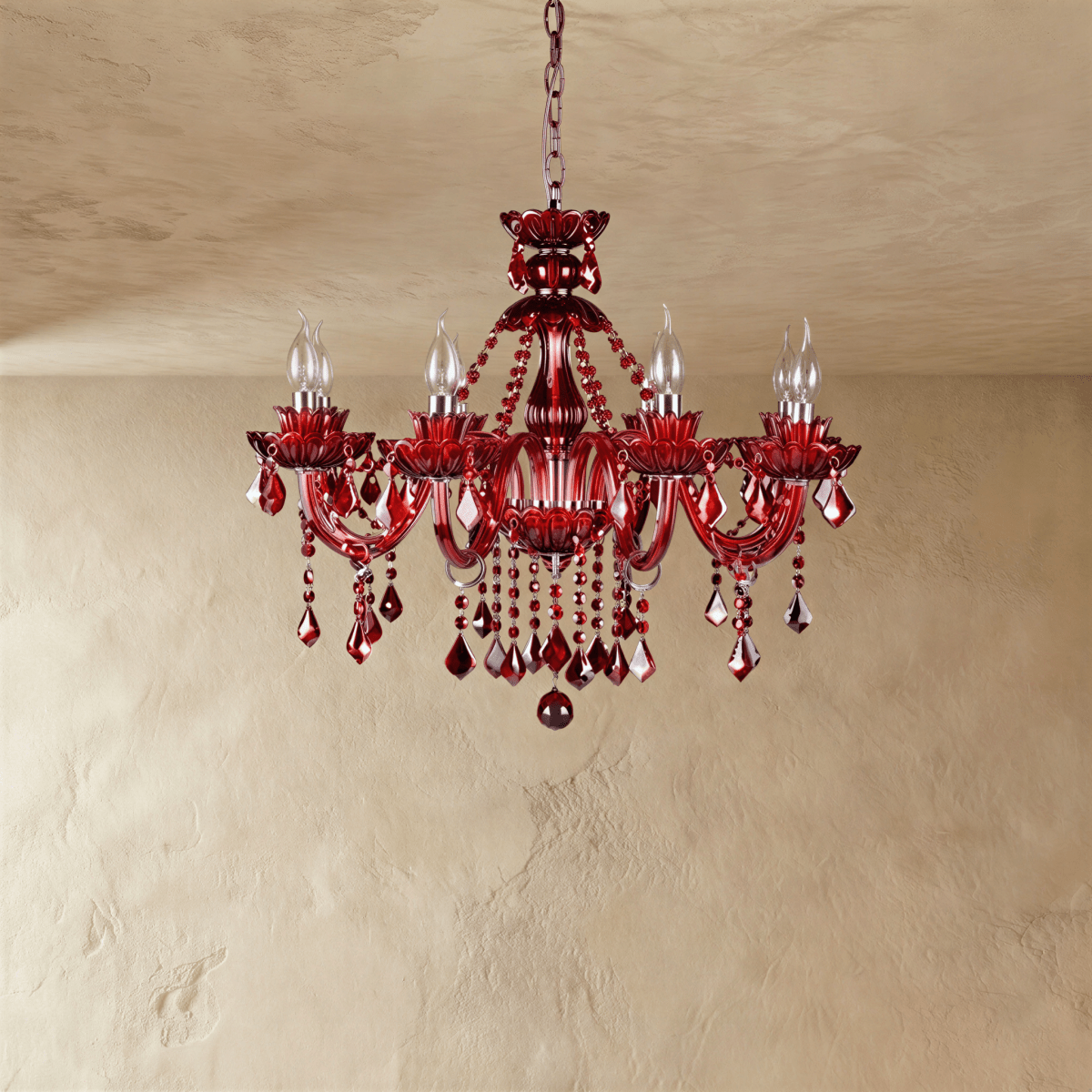 Brigitte Chandelier - Red