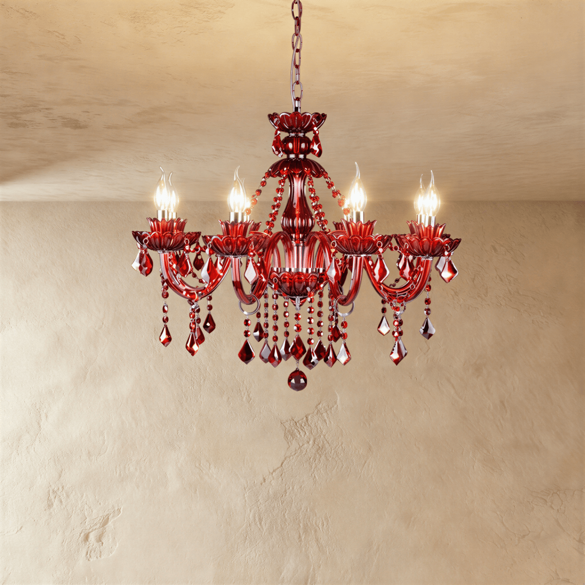 Brigitte Chandelier - Red