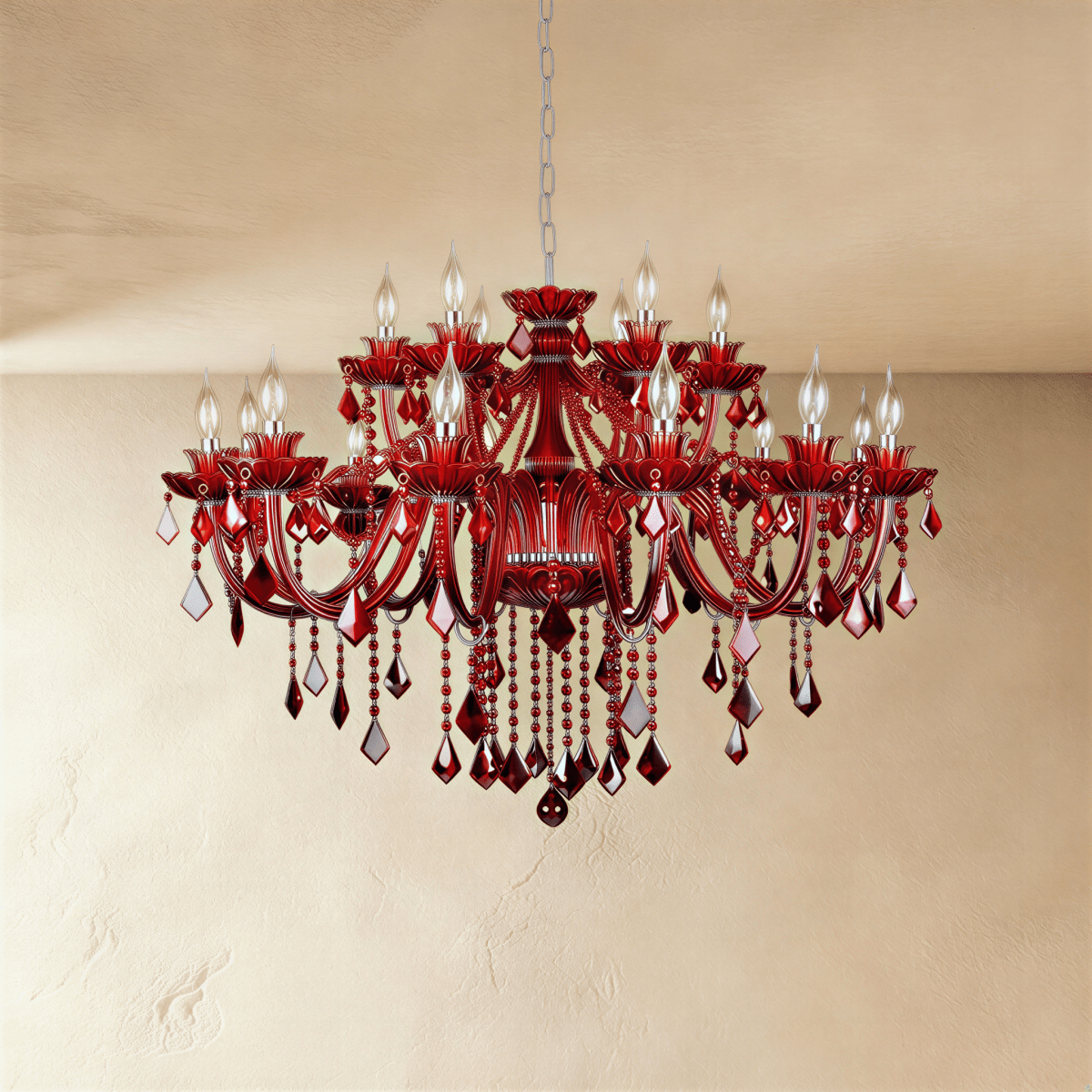 Brigitte Chandelier - Red