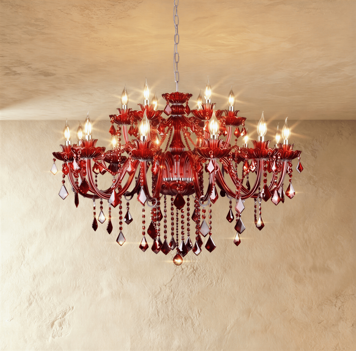 Brigitte Chandelier - Red