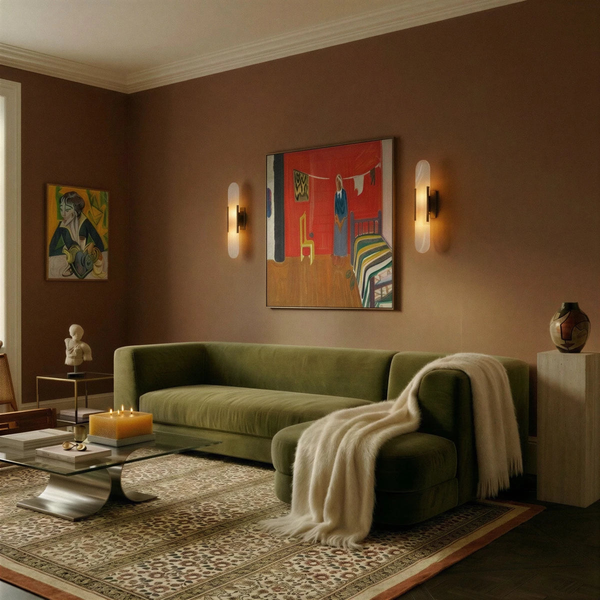 Cecelia Alabaster Wall Lamp
