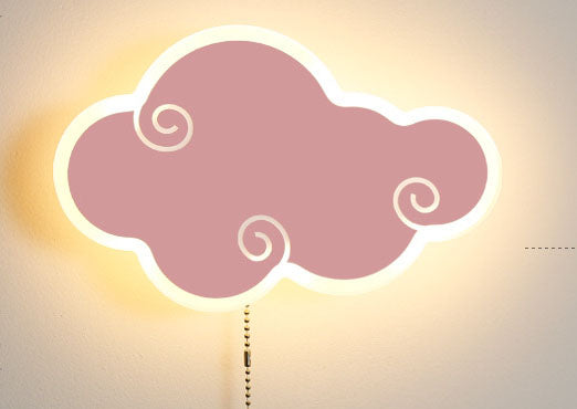 Cloud-Shaped Acrylic Wall Light / White tricolor light