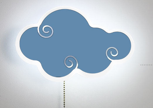 Cloud-Shaped Acrylic Wall Light / White light