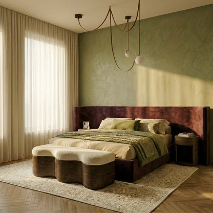 Corium Leather Glass Chandelier