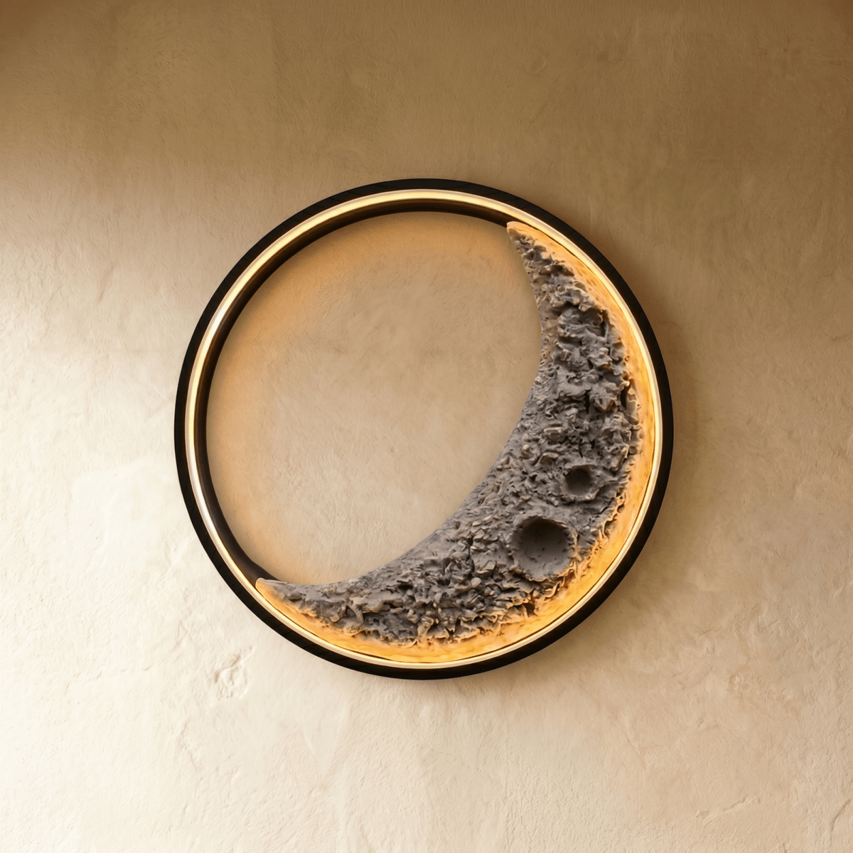 Crescent Moon Illuminated Art