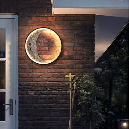 Crescent Moon Illuminated Art