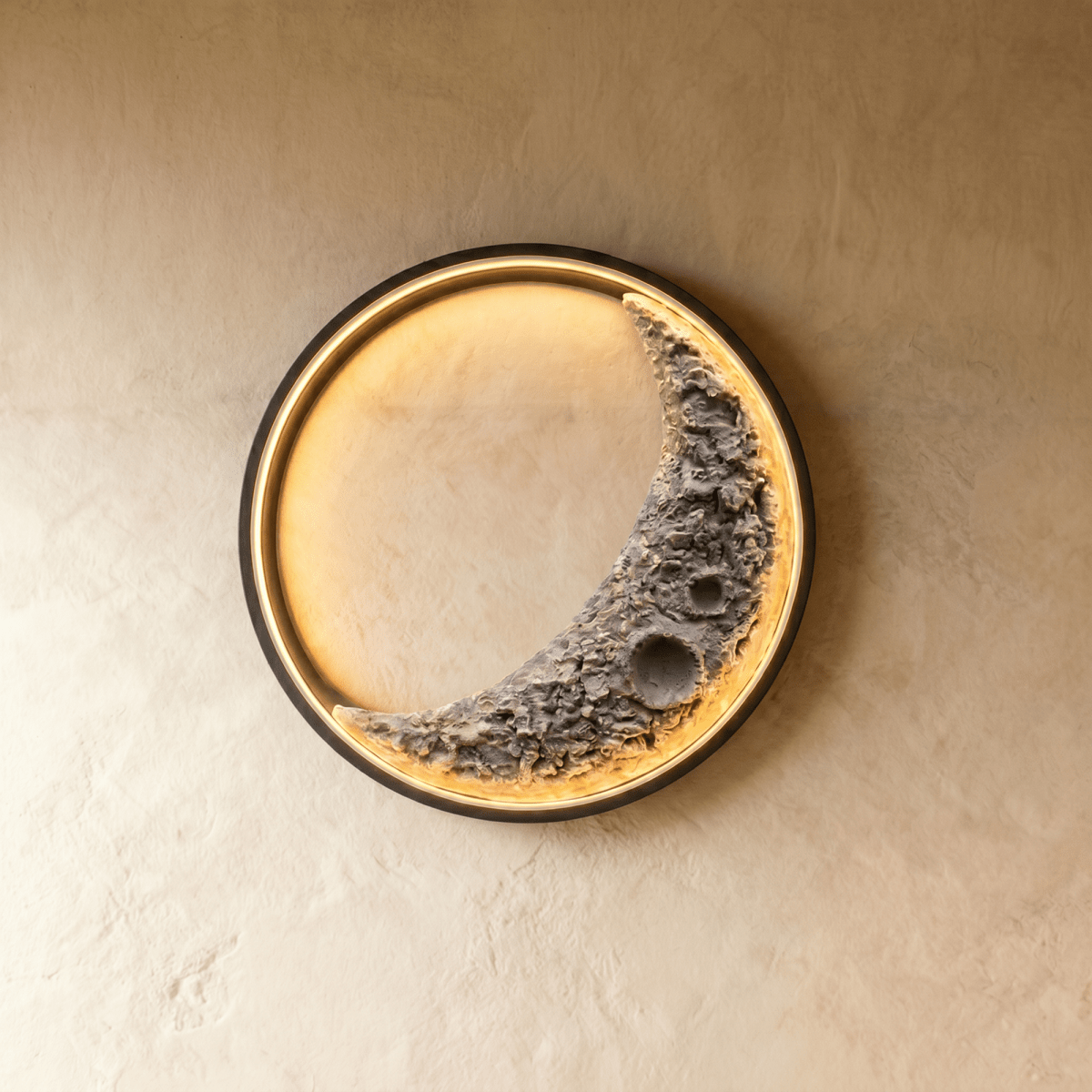 Crescent Moon Illuminated Art