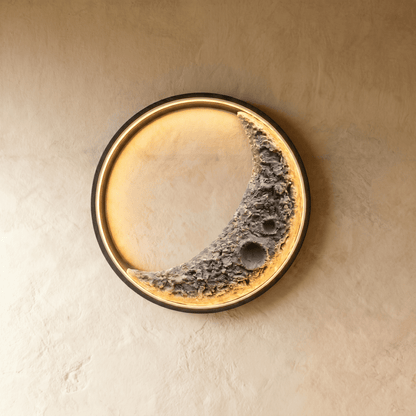 Crescent Moon Illuminated Art