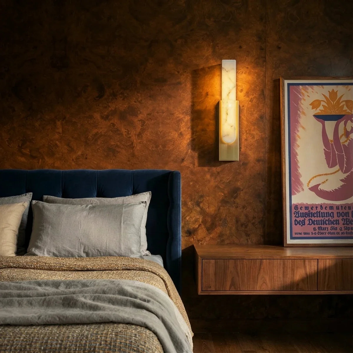 Emilia Alabaster Wall Lamp - Open Box