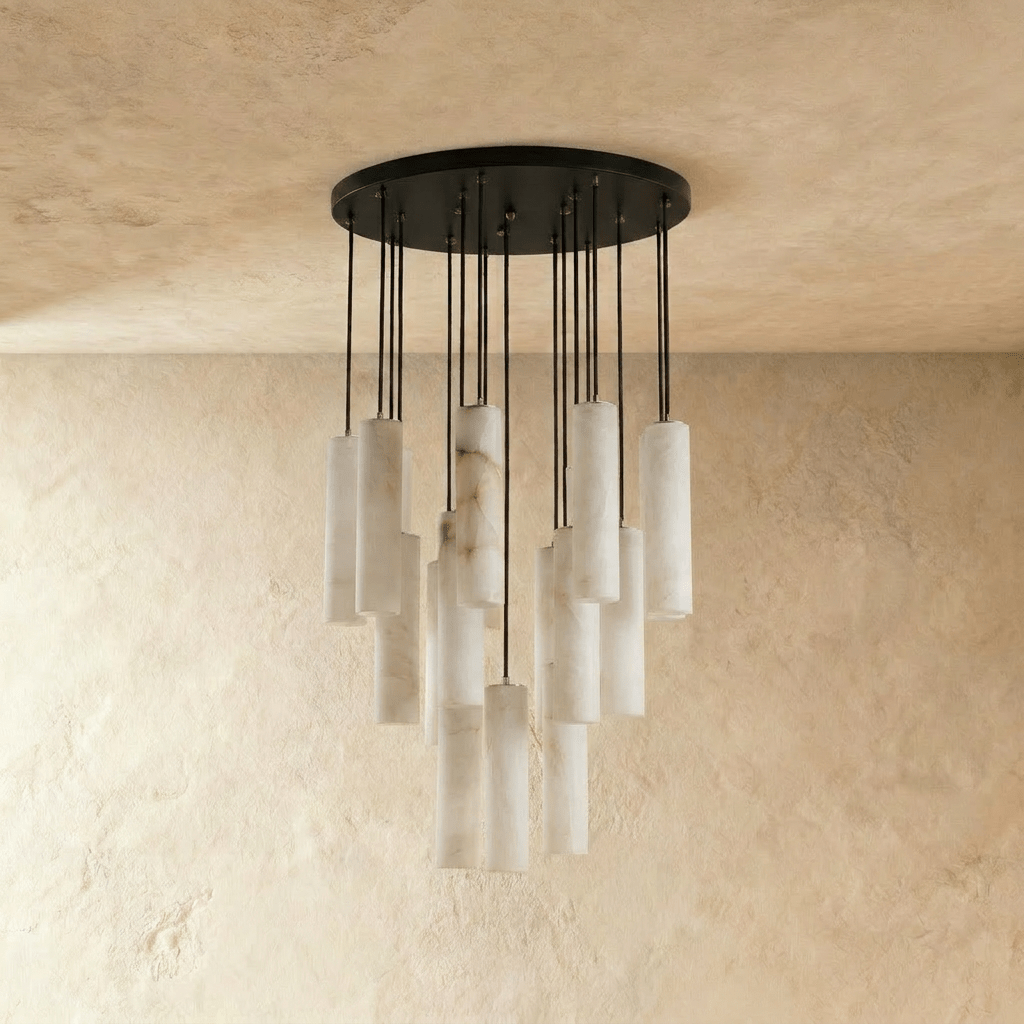 Entokei Alabaster Chandelier Light